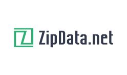 Small ZipData.net wordmark with green square