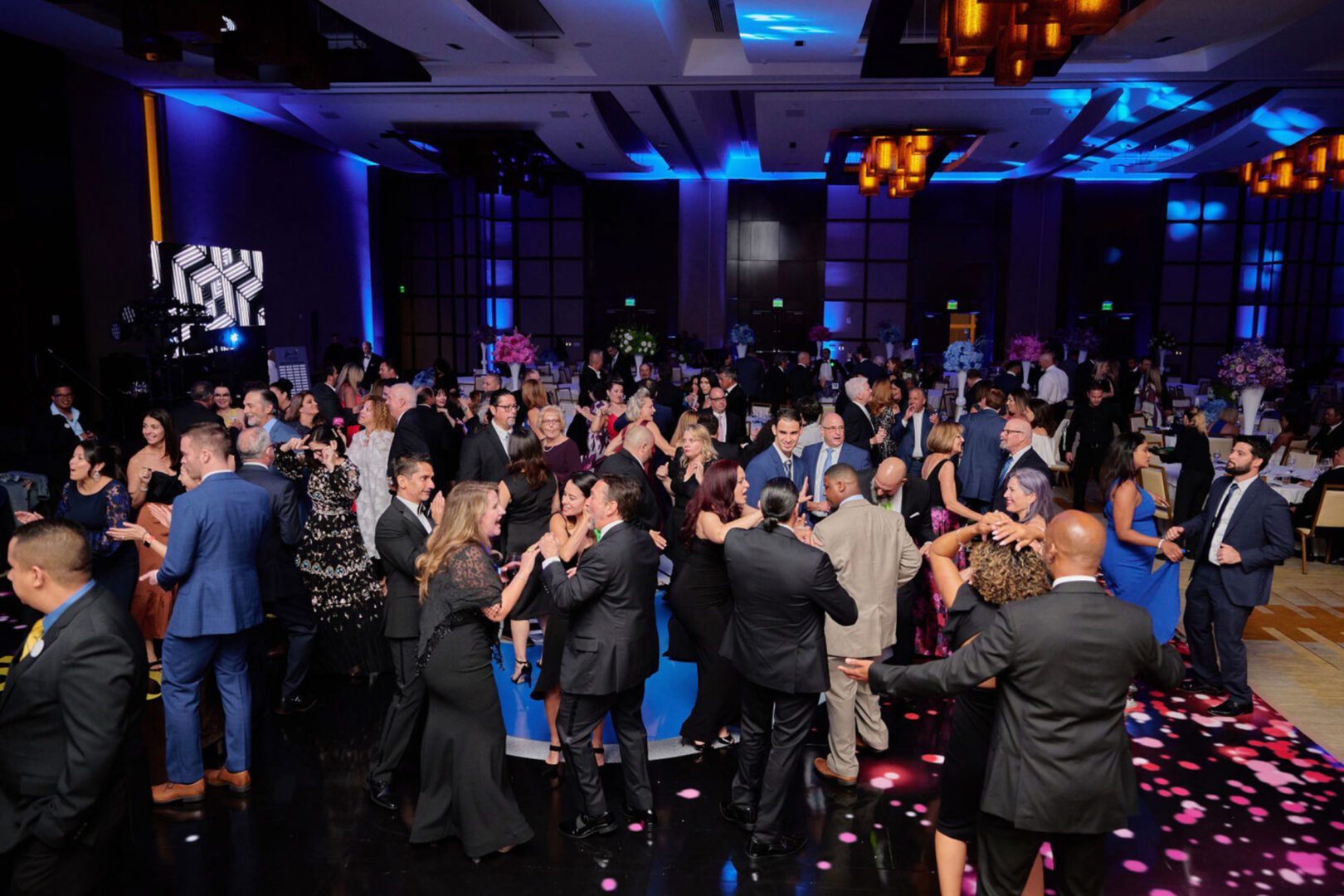 People dancing at an event