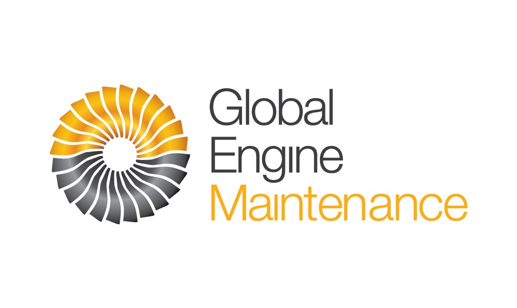 A logo for global engine maintenance